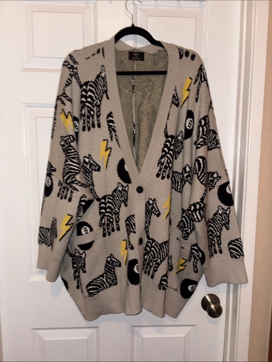 Sweaters - Dressed in LALA Good Luck Charm Oversized Cardigan